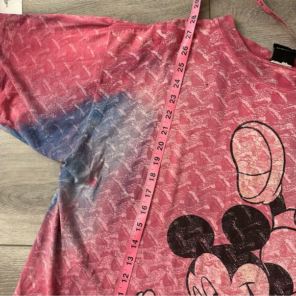 90s vintage Mickey tie dye texture tee - Picture 2 of 4